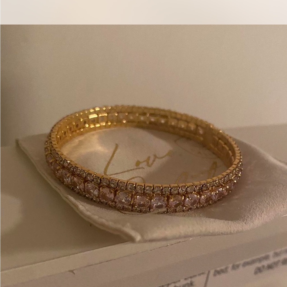 Gold and Silver Crystal Bracelet